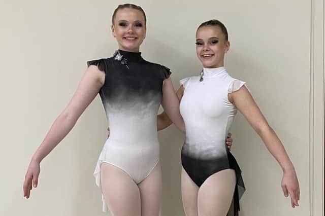 Miss Sutcliffe Academy of Dance - ballet duet Ellie-Rose Fenney and Lexi Dermott-Denton
