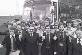 Retro 1978
Wigan Athletic team set off for Birmingham to play in the FA Cup