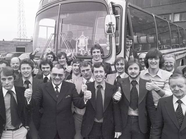 Retro 1978
Wigan Athletic team set off for Birmingham to play in the FA Cup