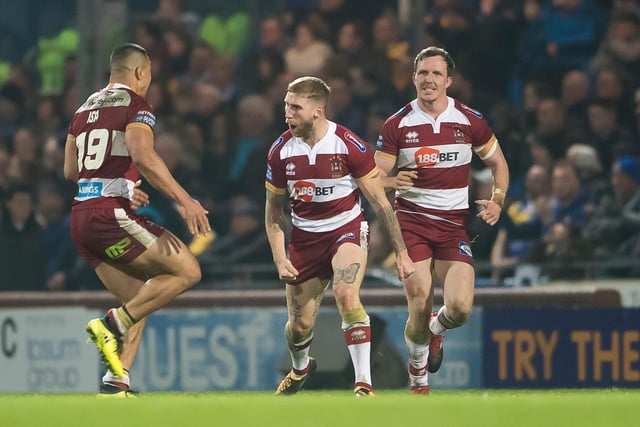 Sam Tomkins kicked a late drop-goal in a narrow win against Leeds in 2018, with Gildart going over for Wigan's only try.