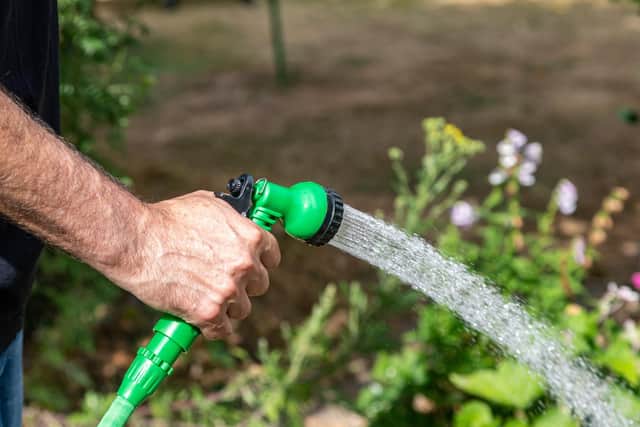 Anyone flouting a hosepipe ban could face a fine of up to £1,000 and prosecution