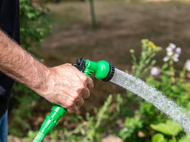 Anyone flouting a hosepipe ban could face a fine of up to £1,000 and prosecution