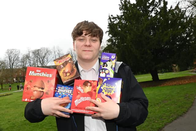 Harvey Fletcher, 14, is running an Easter egg appeal