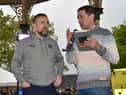 Mal Brannigan chats to Colin Murray during last summer's 'Party in the Park'