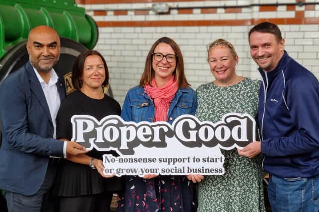 The Proper Good programme leads. Left to right: Anwar Ali OBE, Jo McGrath, Karen Smith, Liz Douglas, David Baxter