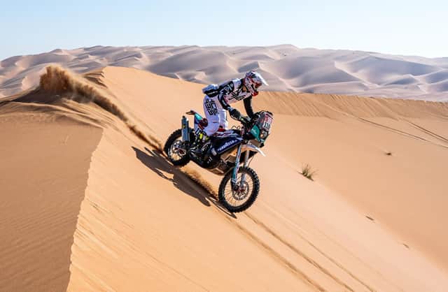 Jane Daniels during this year's Dakar Rally