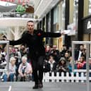 A fashion show, music, dancing and stalls at the Fashion-Easter event, organised by Rebuild with Hope and The Brick, held at Rebuild with Hope shop and in the shopping centre The Grand Arcade, Wigan.