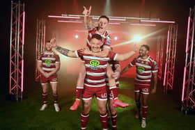 Wigan Warriors stars Tyler Dupree, Jai Field, Bevan French, Harry Smith and Luke Thompson