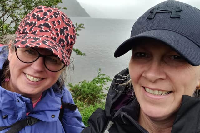 Susan Bridgeman and Alison Corkill spent 12 days walking across the country