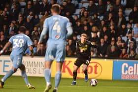 James McClean in action for Latics at Coventry