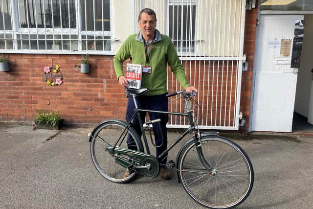 Colin Stein plans to cycle from Colditz to Switzerland on a 60-year-old bike