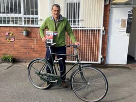 Colin Stein plans to cycle from Colditz to Switzerland on a 60-year-old bike