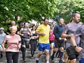 Luke finds outdoor exercise, such as this Haigh parkrun, tougher than a gym workout