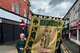 120 year old St Patrick banners