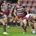 Liam Marshall crossed for a hat-trick in the 30-16 win over Huddersfield