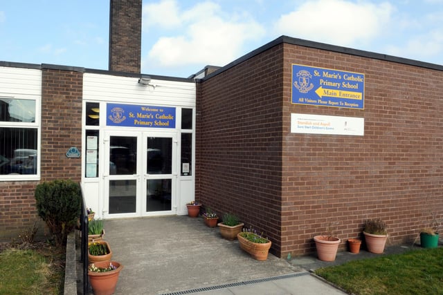 St Marie's Primary School in Standish is over capacity by 7.3 per cent. The school has an extra 14 pupils on its roll.
