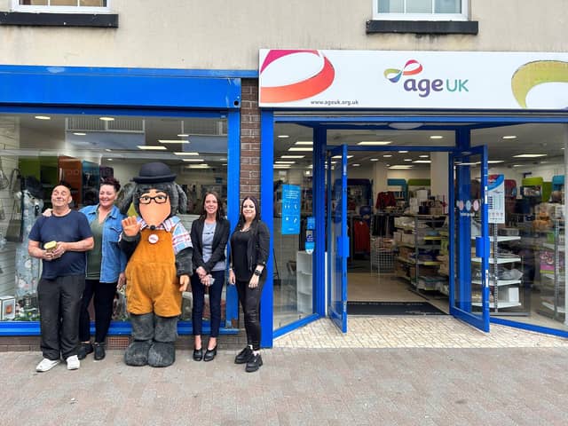 Womble Tobermory spent the day at Age UK in Leigh as part of Volunteer's Week.