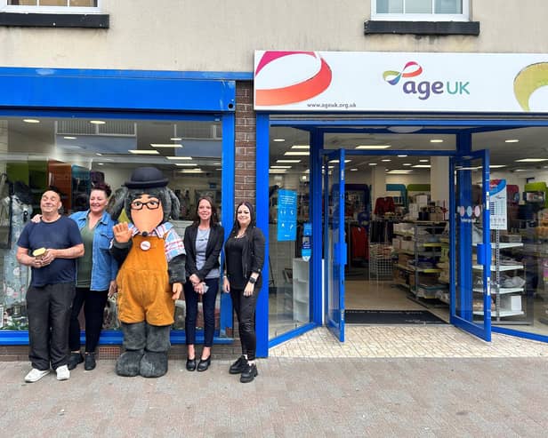 Womble Tobermory spent the day at Age UK in Leigh as part of Volunteer's Week.