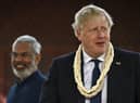 Prime Minister Boris Johnson on his recent trip to India