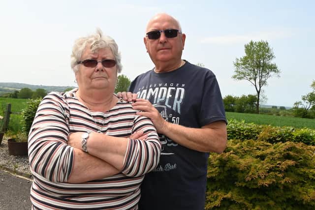 Linda Fowler and husband John from Standish, were targetted by thieves after withdrawing a large amount of money from a bank in Wigan town centre