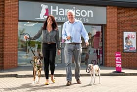 Kristie Faulkner, operations director (left) and Tim Harrison, managing director, from Harrison Family Vets (right).