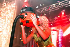 Bongos Bingo back in Blackpool - Henry Hoover being given out as a prize at a previous event