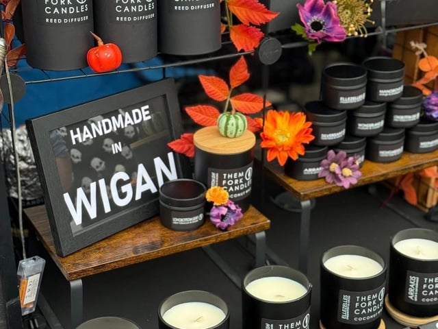 Local Artisans will be showcasing such as Wigan Born and Bred Them Forked Candles