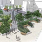 An artist's impression of the Civic Square plan for Leigh which would have become reality if the Levelling Up bid had been successful