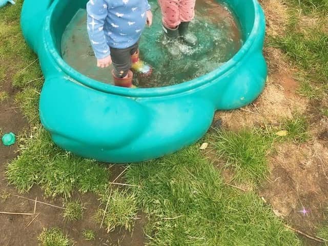 Water is fun in all weathers as long as you wear your WELLIES
