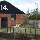 The buildings at the Wigan Pier development. Much work has been done but since it stalled the weeds have started to take over