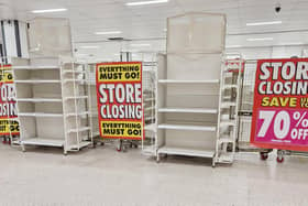 Empty shelves at Wilko, Standishgate