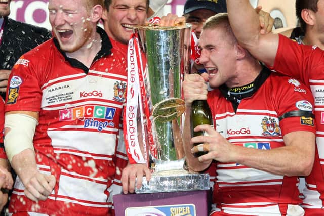 Wigan Warriors won the Grand Final in Farrell's first year as a senior player
