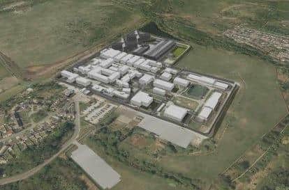 Proposed plan for two new cell blocks at Hindley Prsion and Young Offender Institution. Image: Mott MacDonald/MoJ/Wigan Council planning documents.