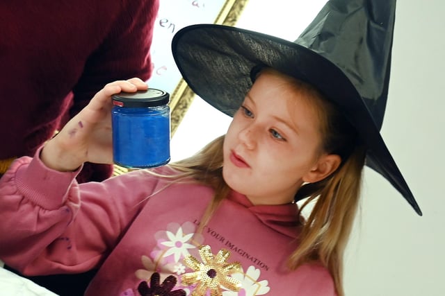 Kids make magical potions.