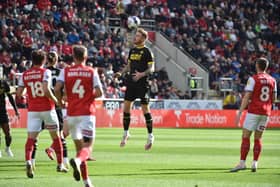 Tom Naylor in action at Rotherham