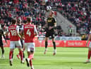 Tom Naylor in action at Rotherham
