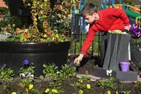 A ceremony to officially open the Memorial Garden on Stubshaw Cross recreation area, off Golborne Road, Ashton-in-Makerfield.