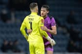 James Carragher and Sam Tickle enjoy the derby win at Preston