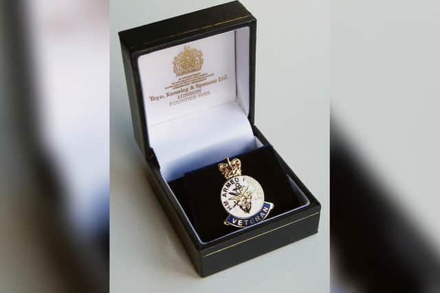 Eric Radcliffe's veteran's medal