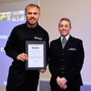 PC Richardson and Chief Superintendent Clare Jenkins