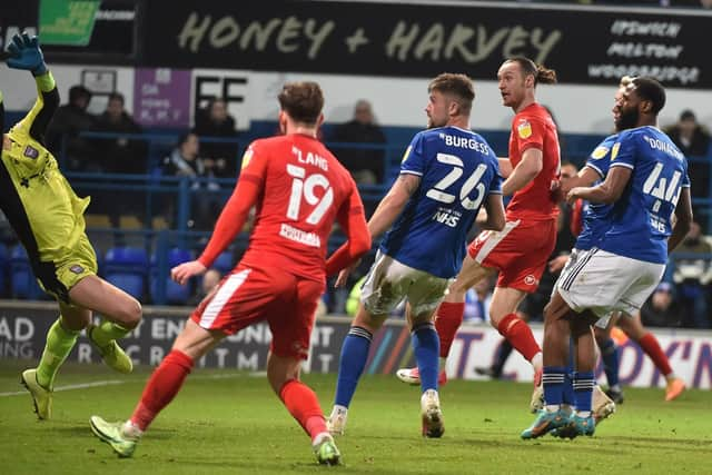 Will Keane heads home against Ipswich