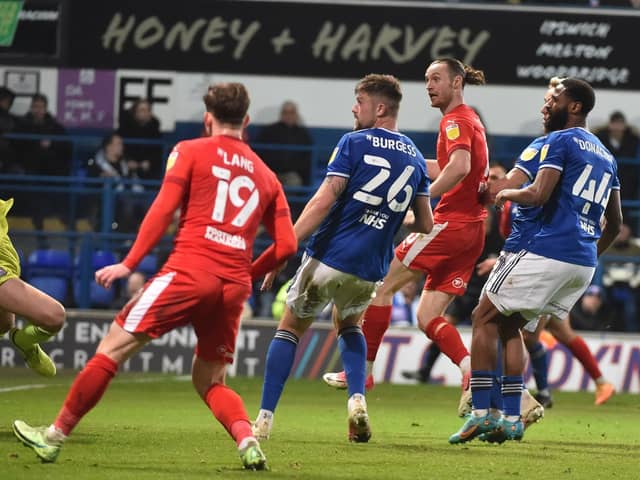Will Keane heads home against Ipswich