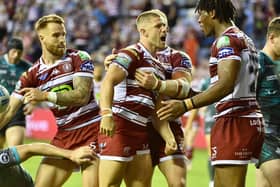 Ryan Hampshire returned to first-team action with a try in the victory over Huddersfield Giants
