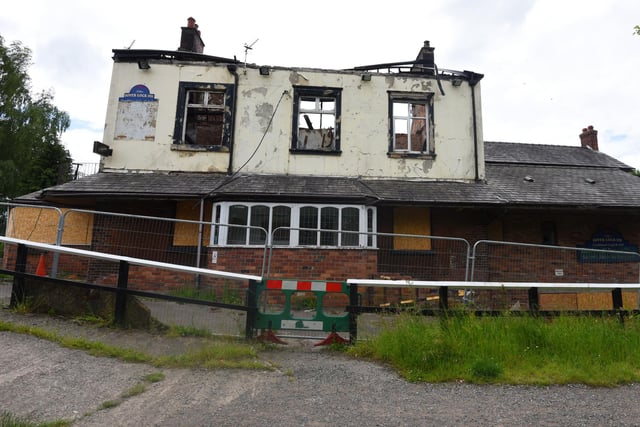 The former Dover Lock Inn, on Warrington Road, Abram, was already abandoned before it was hit by two arson attacks in recent months, leaving it a ruin