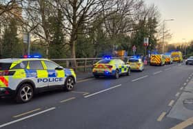 A large number of emergency service vehicles went to Pemberton railway station on Monday evening