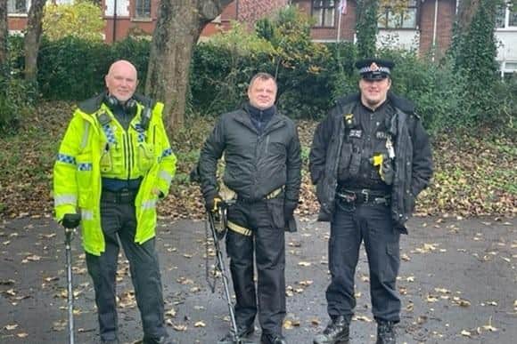 Metal detectors have been used by volunteers and police to find weapons in Wigan