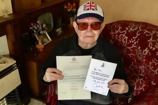 Tom Penman with his royal correspondence