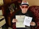 Tom Penman with his royal correspondence