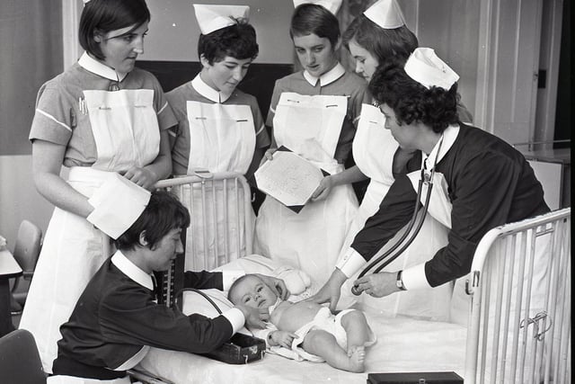 The extensive care unit re opening at Wigan Infirmary  in 1969
