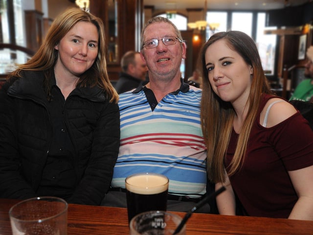 The Moon Under Water, left to right Louise Miller, Kevin Harrison and Kelly Jones